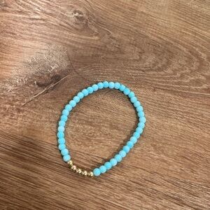 Blue and gold toned Beaded Bracelet​​​